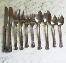 10pc Interpur Stainless Steel Korea Florenz 8 Petal ~2 Place Settings