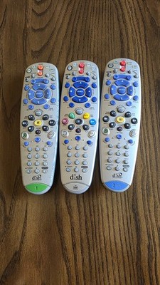 Dish Network 6.4 IR UHF PRO Remote Control Silver EchoStar DVR TV Replacement