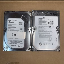 (Less than 3 days used) 2x Seagate 1TB 7200RPM SATA desktop PC Hard drive