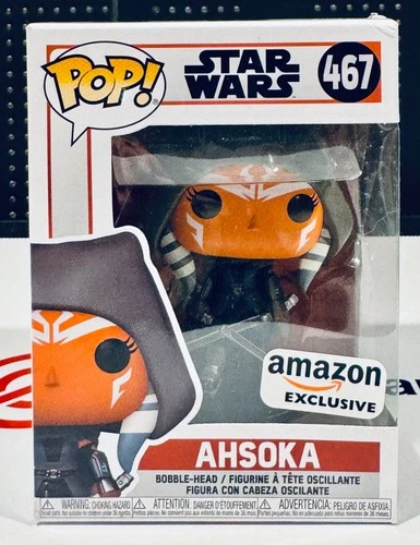 Funko Pop! Star Wars Ahsoka #467 Amazon Exclusive FREE SHIPPING w/Protector