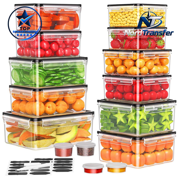 Frischhaltedosen Set 30-Teilig Auslaufsicher Bpa-Frei FüR Lebensmittel-image