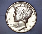 1940  MERCURY DIME  AU+ COND.*** 827-6