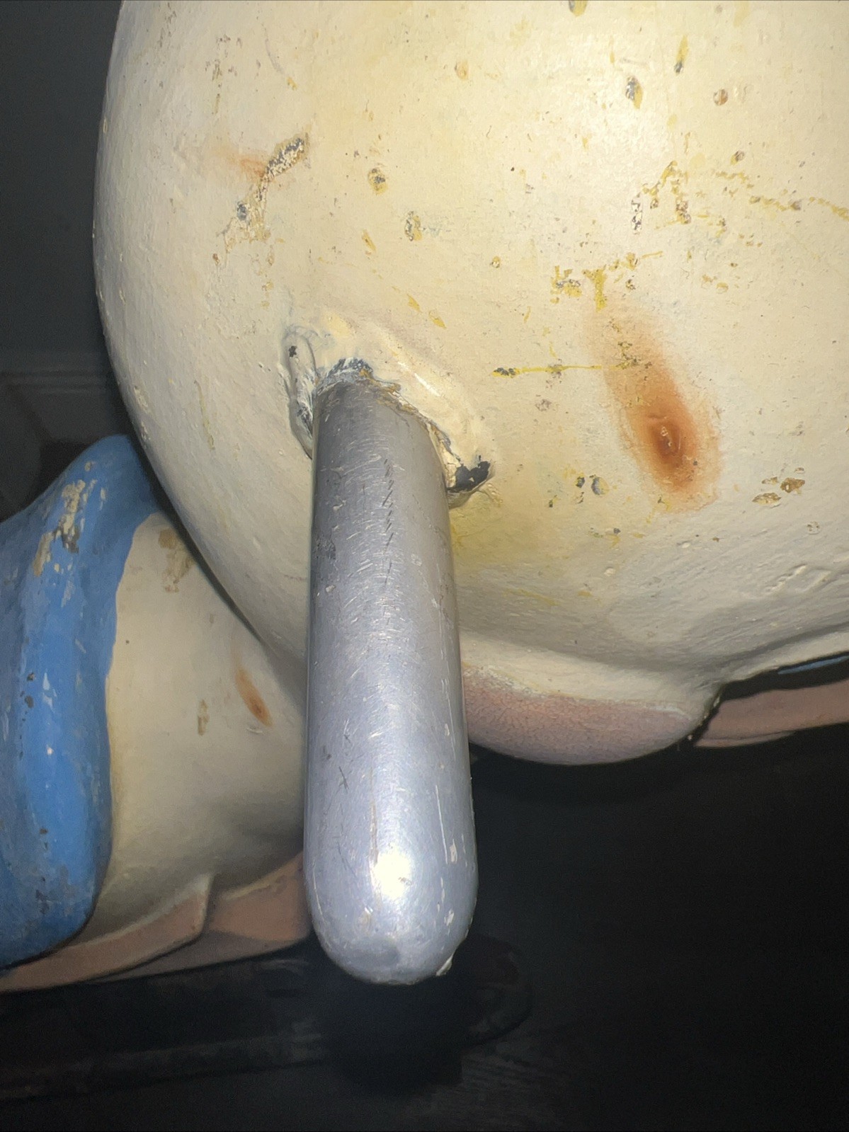 Saddle Mates Duck Ride on Playground Equipment Toy  w/base Plate Vintage