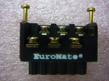 Euromate Pluggable PCB Terminal Block Dual Level w/Retention Screws 6 Circuits