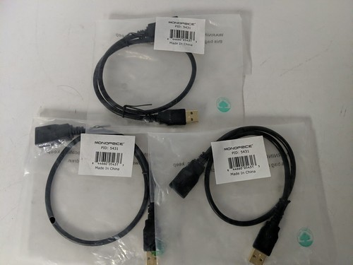 LOT OF 3 MONOPRICE CABLE 5431 - Picture 3 of 3