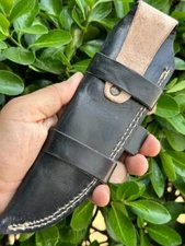 CUSTOM HANDMADE SCOUT LEATHER SHEATH FIXED BLADE KNIFE HOLSTER X358