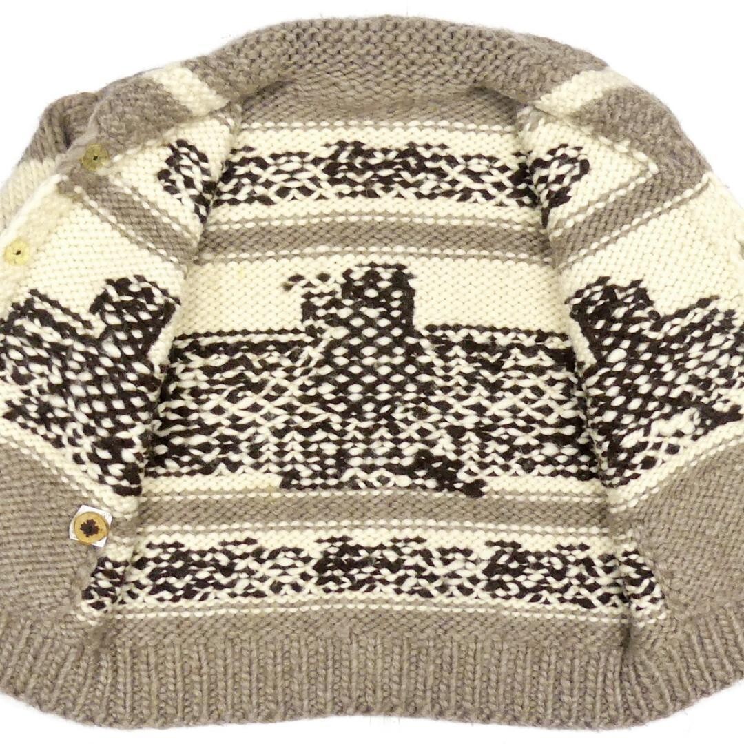 Kanata Thunderbird Pattern Cowichan Cardigan Sweater size L MENS