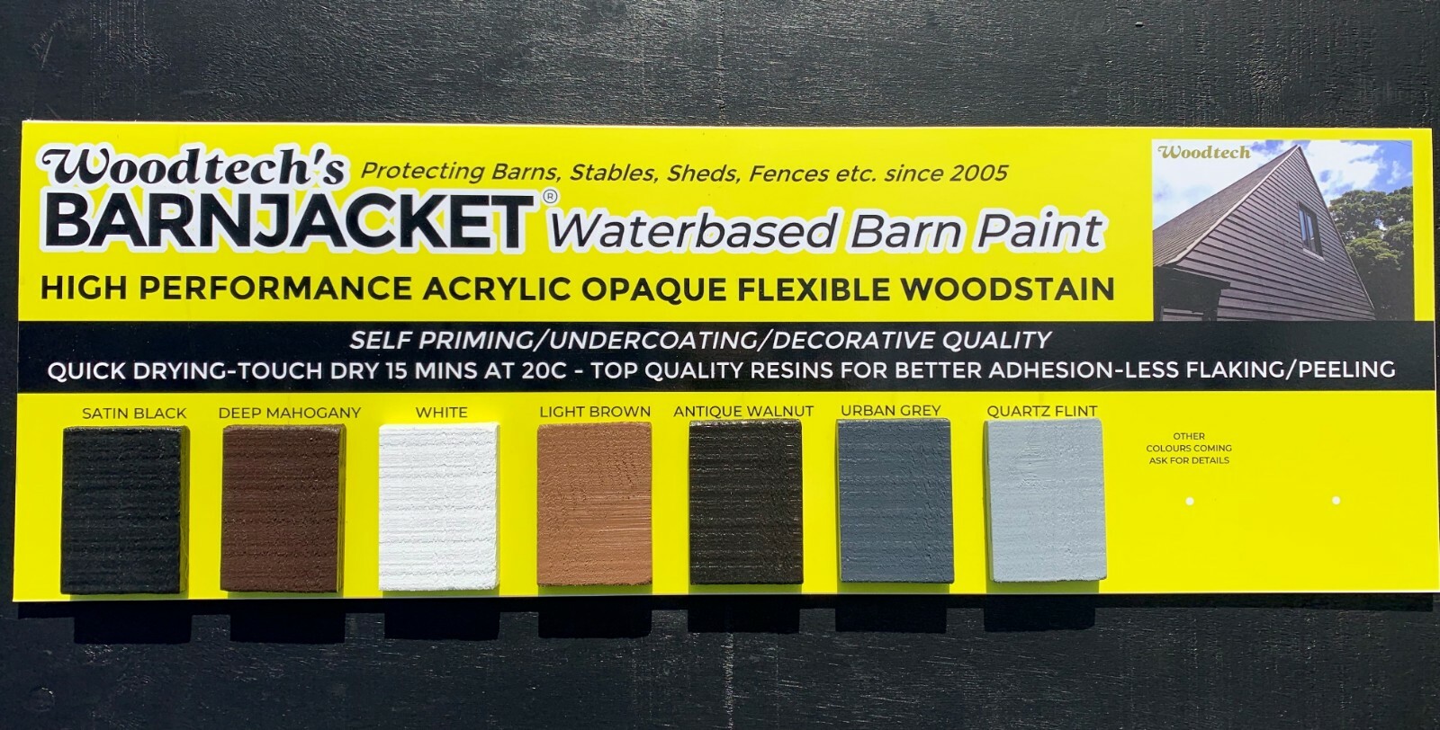 Barn Paint Woodtech BARNJACKET® Light Brown Opaque H.P. Acrylic