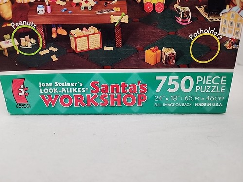 Santa’s Workshop Joan Steiner’s Lookalikes 750 Pc Jigsaw Puzzle Ceaco Priority - Picture 2 of 12