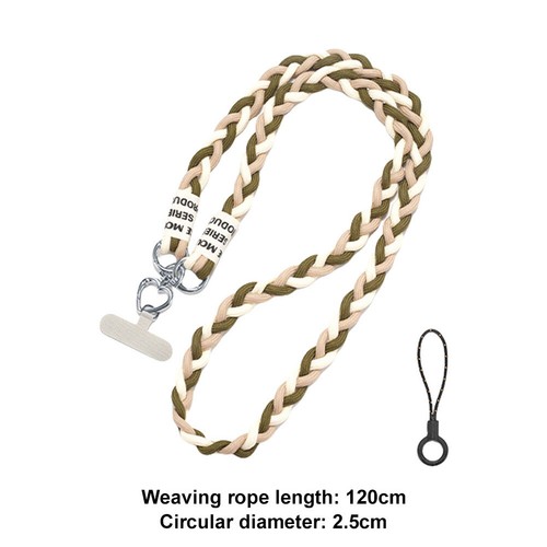 Crossbody Phone Lanyard Universal Anti Theft Phone Strap for Travel(Green Beige) - Zdjęcie 4 z 9