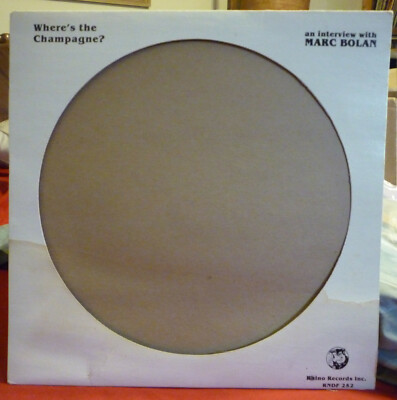 Marc Bolan Where's The Champagne Interview picture disc LP 1982 T