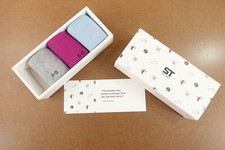 Silky Toes Womens Size 10-13 Blue Purple Gray Bamboo Crew Socks 3 Pack NWT