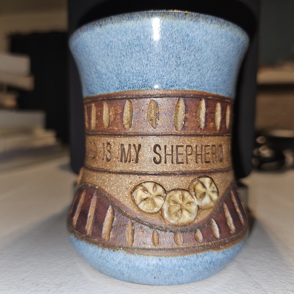 Down To Earth Pottery Coffee Mug The Lord Is My Shepherd Psalm 231