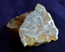 Stein-Meteorit Al Haggounia 001, Endstück, poliert, Heilstein, 42x34x30mm 36,9g