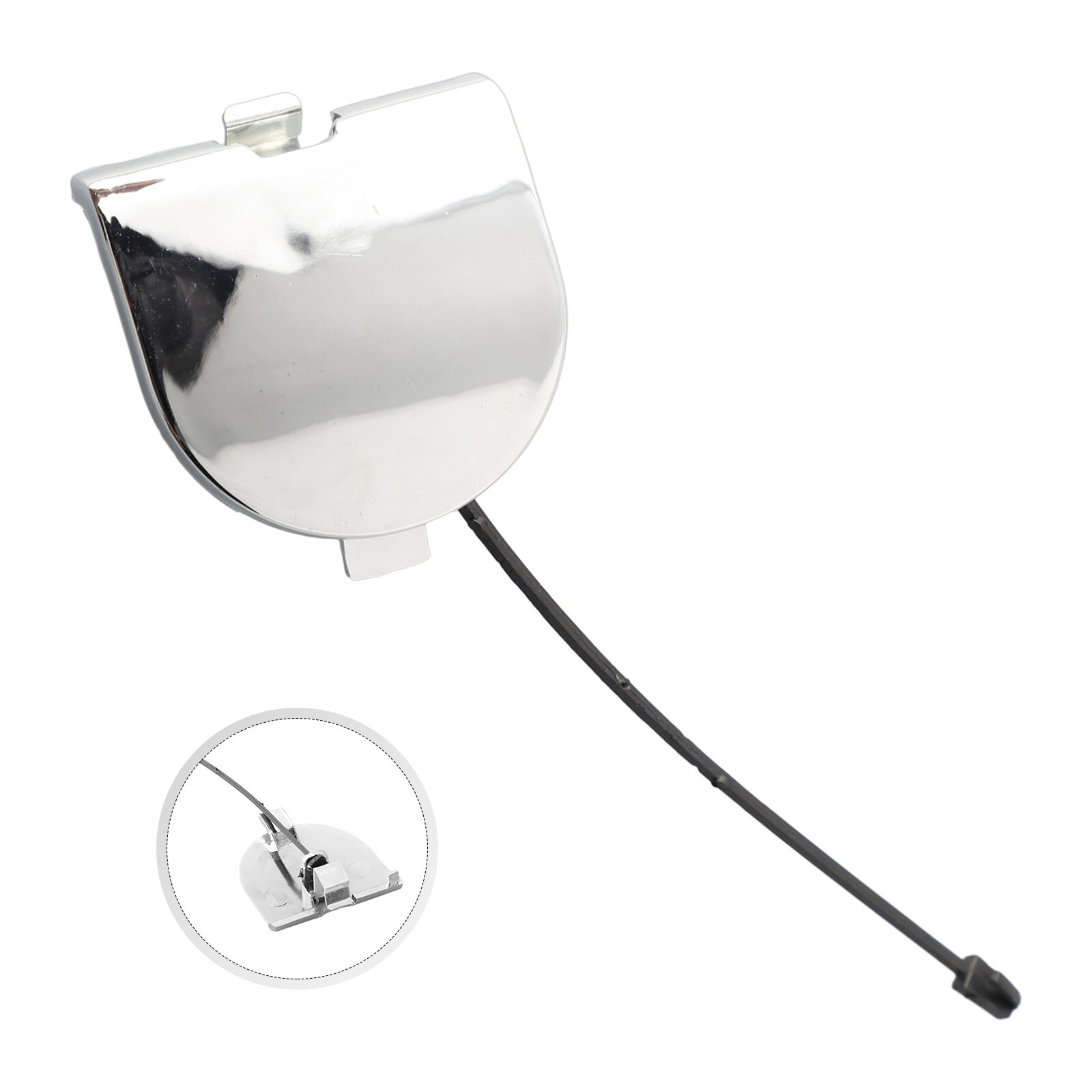 OEM Chrome Trailer Cover for Fiat 500 Rear Bumper Towing Eye #735455393