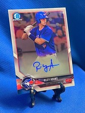 Riley Adams 2018 Bowman Chrome Prospect Auto Prospect BCPA-RAD Nationals