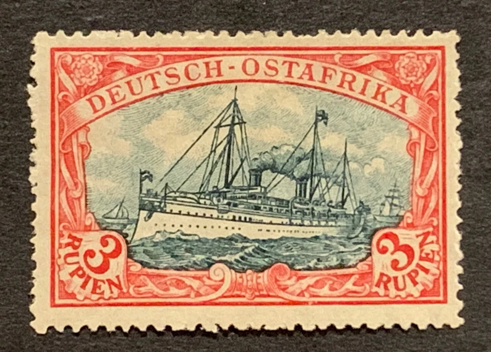 Travelstamps:Germany German East Africa Stamps 3 Rupien Kaiser’s Yacht mint OG H - Image 2 of 4