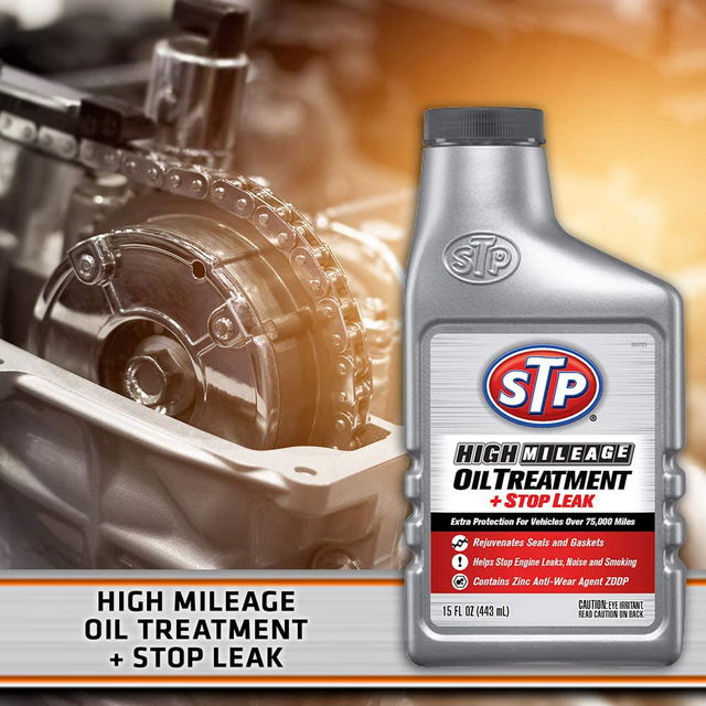 9 STP High MILEAGE Oil Treatment Formula for Cars &amp; Truck