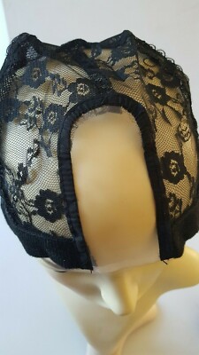 Spitzennetz verstellbare Riemen volle Perücke Kappe Haarnetz Weben Kappen zur Herstellung von Perücken