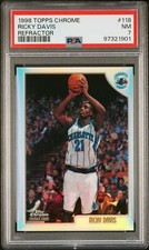 1998 TOPPS CHROME REFRACTOR #118 RICKY DAVIS ROOKIE RC PSA 7