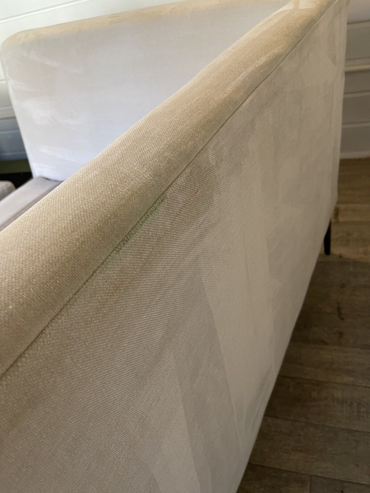 Swoon Nero Three Seater Sofa Ecru Crushed Velvet RRP£1529 eBay