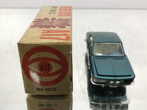 MEBETOYS A17 BMW 2000 CS COUPE SPORT -BLUE MET. 1:43 rare- GOOD IN BOX - 459 - Picture 3 of 12