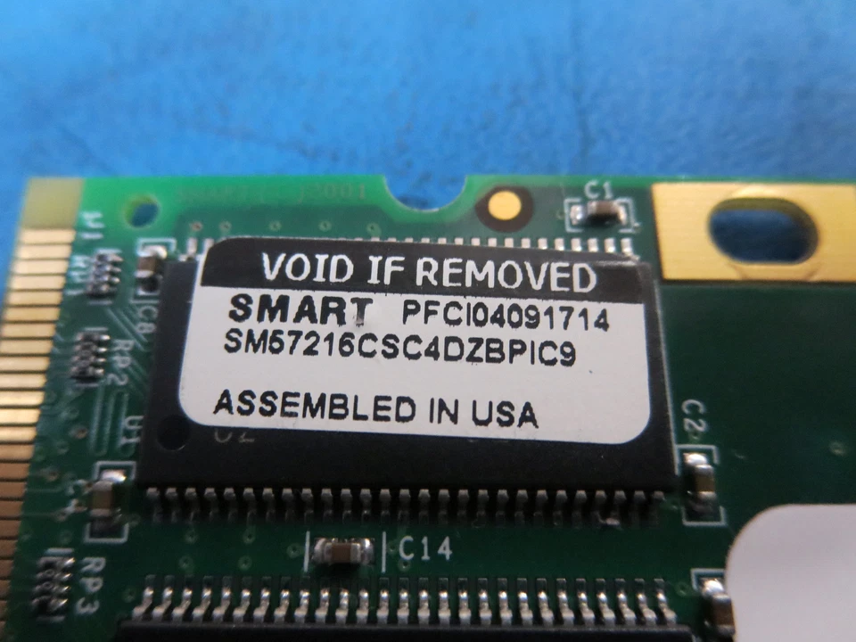SMART SM57216CSC4DZBPIC9 128MB 144p PC100 9c 16x8 ECC SDRAM SODIMM NPE-400 - Image 2 of 3