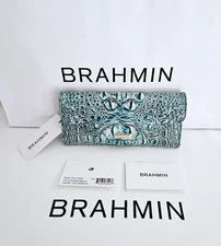 NEW BRAHMIN MINERAL BLUE VERONICA WALLET