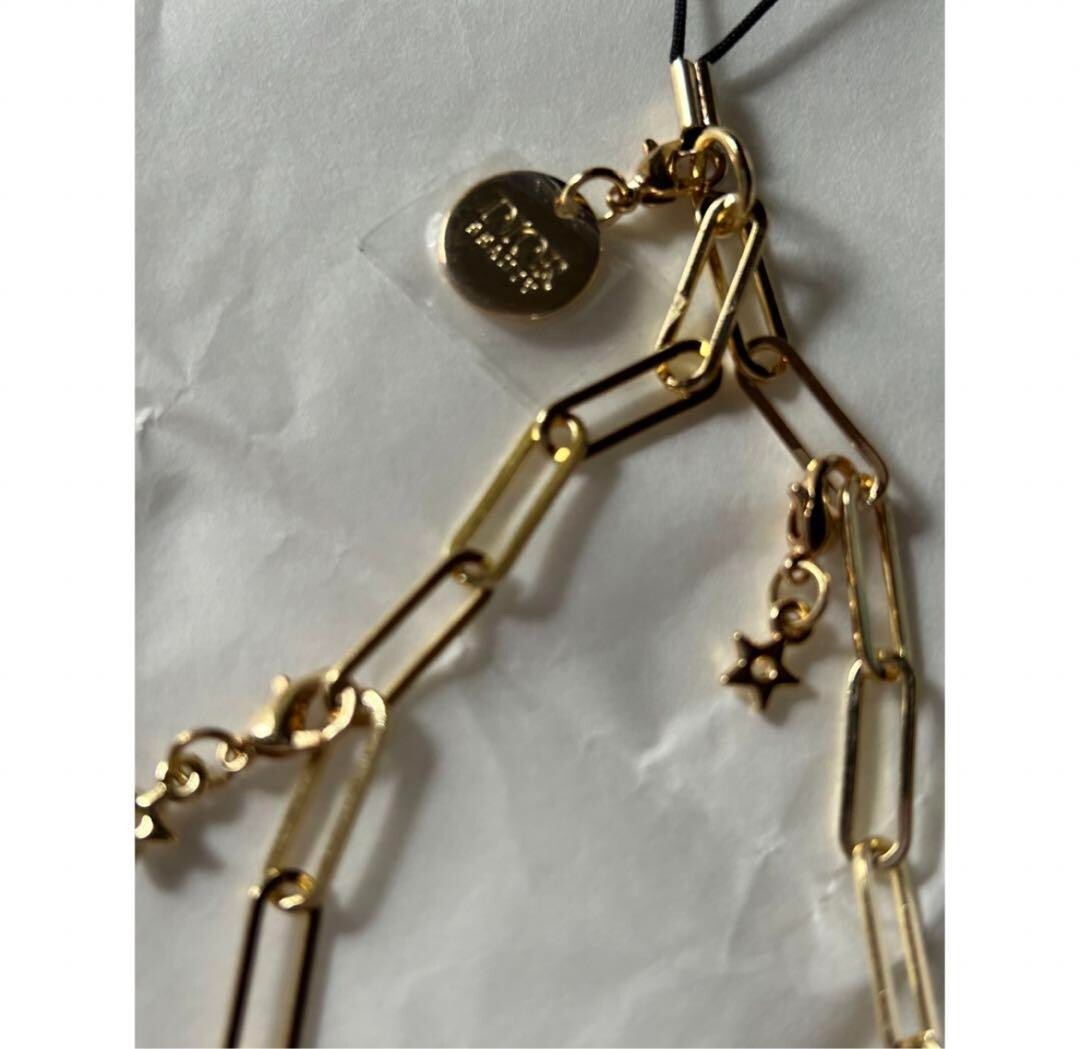 Christian Dior strap with charm & star pin badge set novelty