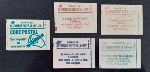France à partir de 1976 - 5 cahiers - avec caoutchouc mat = caoutchouc tropical - Photo 1/11