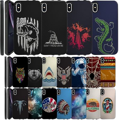 For Apple iPhone XS Max / 6.5''- Shock Dual Slim Shell Grip Case