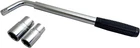 Professional L Type Car Wheel Wrench Extendable Handle, Socket 17-19mm & 21-23mm