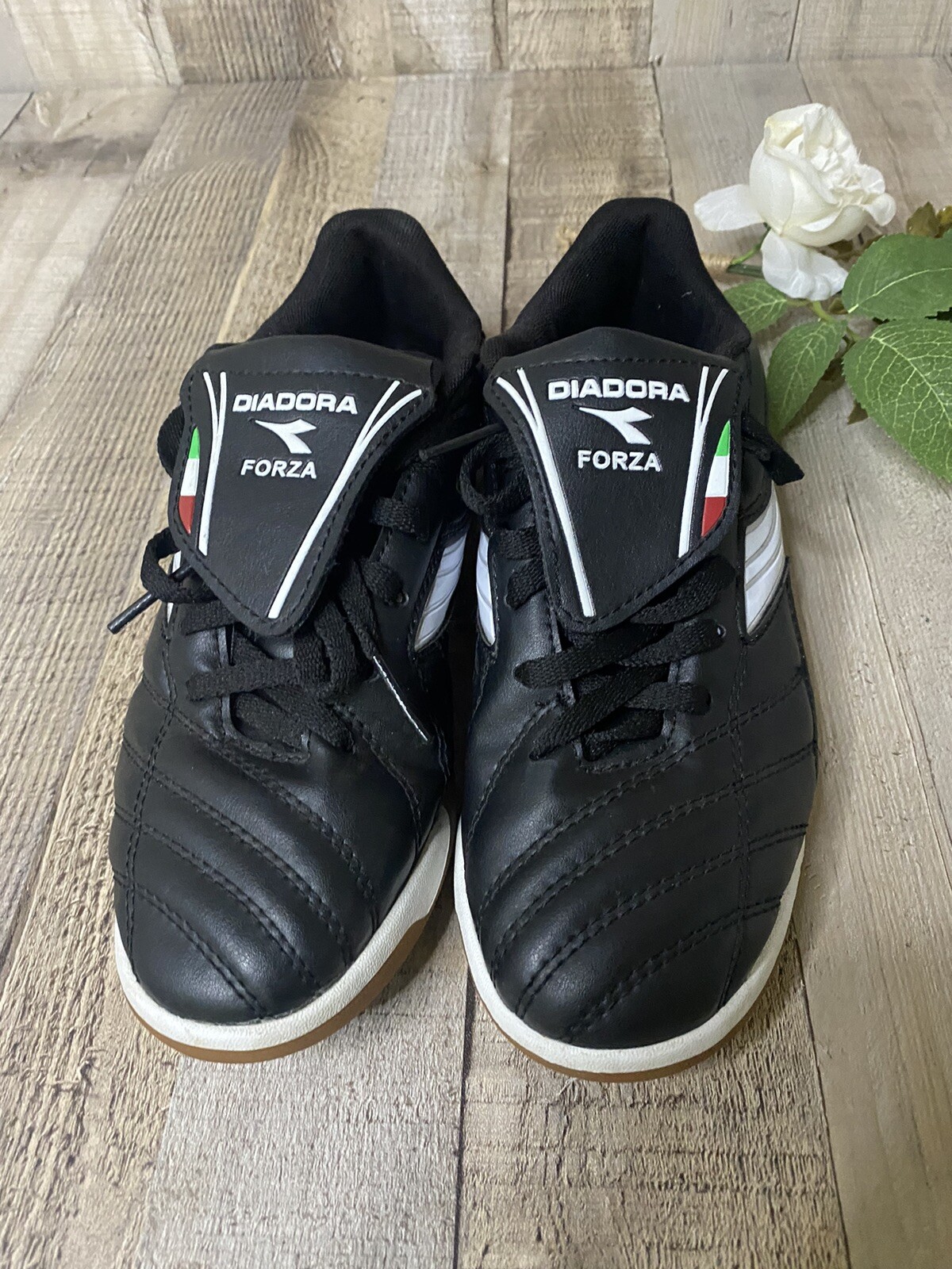 Diadora Forza Capitano ID Black Indoor Soccer Cleats SZ 5 1/2 eBay