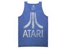 Atari Blue Video Game Mens Tank Top NEW
