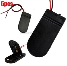 5Pcs CR2032 Button Coin Cell Battery Socket Holder Case Cover With On/Off Swi iz