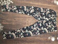 Womens High Rise Ankle Leggings Super Soft Navy Multicolor SIZE 1XL/2XL