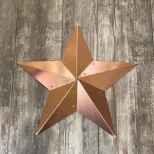 Rustic Copper Star For Wall Decor | Antique Painted Patina Finish Barn Stars