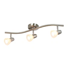 3 Light Track Lighting Modern Kitchen Ceiling Lights Brushed Nickel Track Light