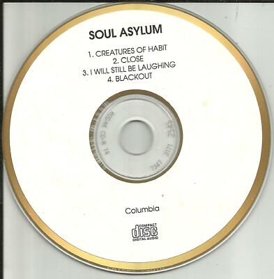Dave Pirner SOUL ASYLUM Sampler 4TRX GOLD DISC TST PRESS 1998 PROMO DJ CD single