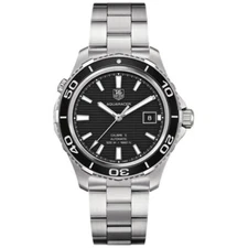 TAG Heuer Aquaracer WAK2110.BA0830 Caliber 5 Black Dial 41mm Steel Men's Watch