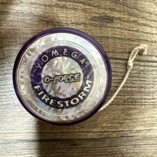 Yomega Firestorm Yo-Yo D-Force Purple  Silver 1998 Vintage