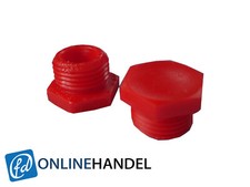 Zündapp GS 125 KS 125 Verschlussschrauben Frontend Gabel Deckel Rot  520-12.199