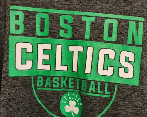 NBA Boston Celtics T-shirt By TX3 Cool. Gray Size XL (Some Wear On Graphic) - Picture 4 of 8