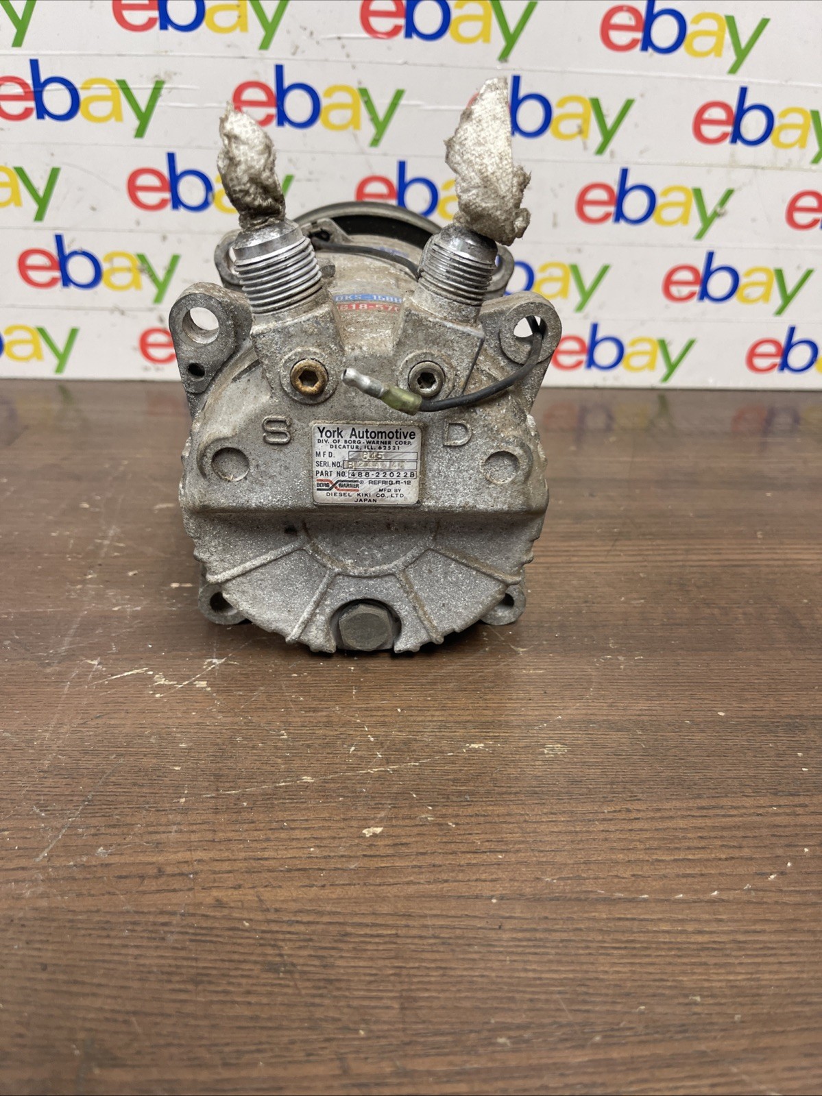1982-1987 Chevy Camaro V6 automatic engine AC compressor 488-22022B OEM ...
