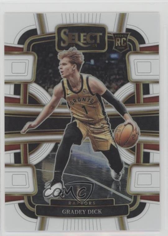 2023-24 Panini Select Concourse White Prizm 127/149 Gradey Dick #90 1e41