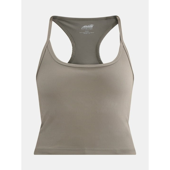 NWT Avia Women's Ribbed SoftSculpt Tank Top with UPF 50, Sizes Med - XL