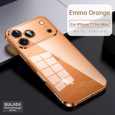 For iPhone 17 Pro Max 17 Air Ultra Slim Plated PC Transp;arent Clear Case Cover