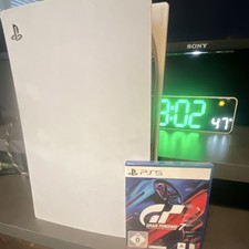 Sony PlayStation 5 PS5 Konsole Disc/Blu-Ray 825 GB Weiß PAL + Gran Turismo …