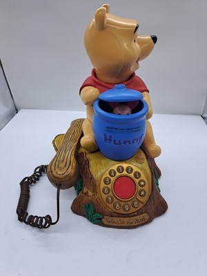 Vintage Walt Disneys Animated Winnie the Pooh Talking Telephone