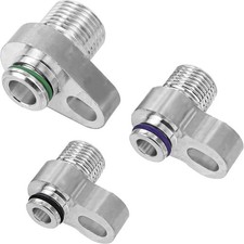 Automotive refrigerant adapter fittings